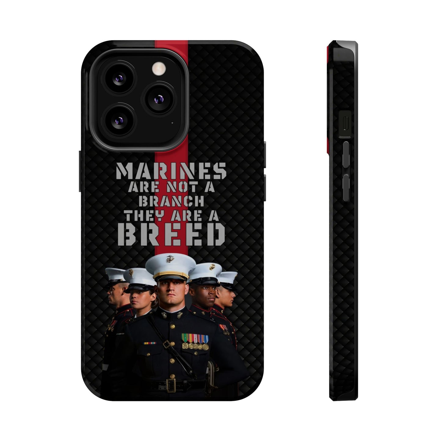 Marines Magnetic Tough Case - "Not a Branch, a Breed" Military iPhone Cover