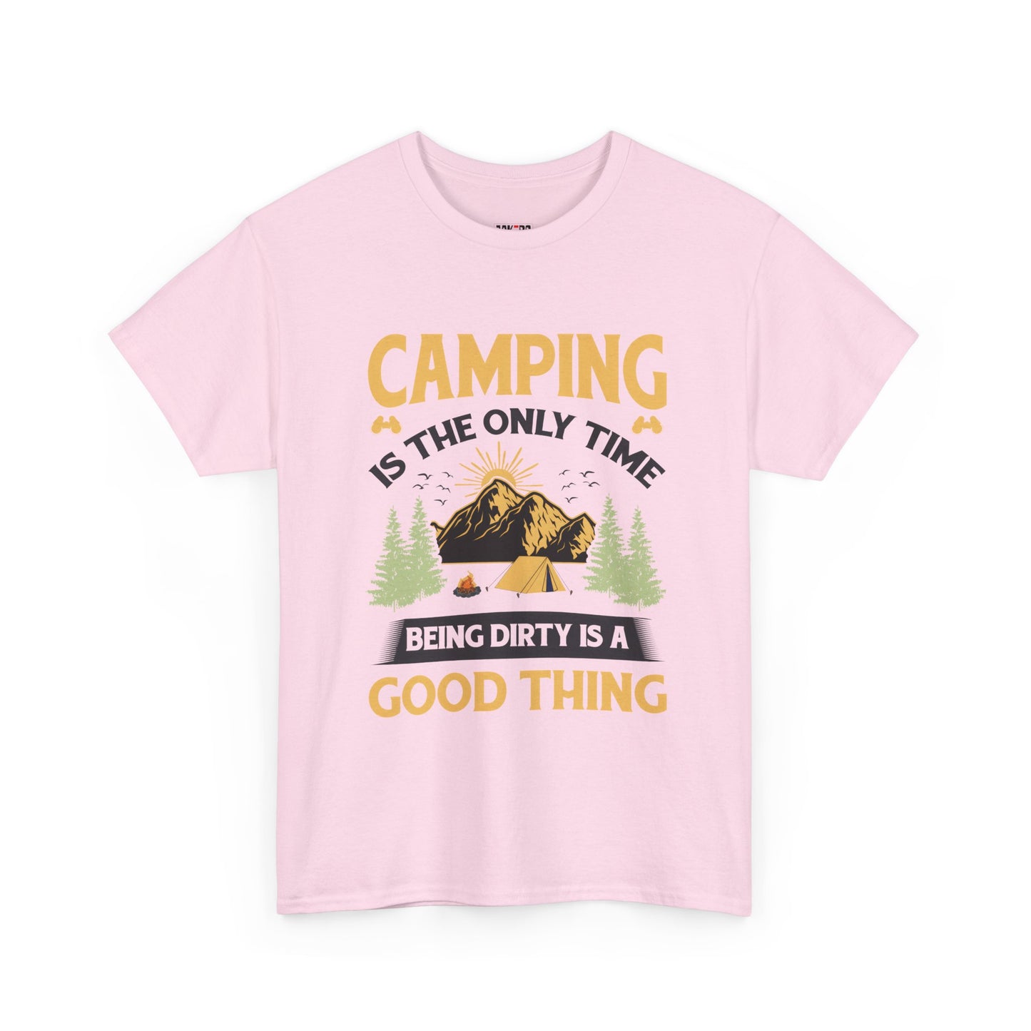 Camping Vibes Unisex Heavy Cotton Tee - "Being Dirty is a Good Thing"