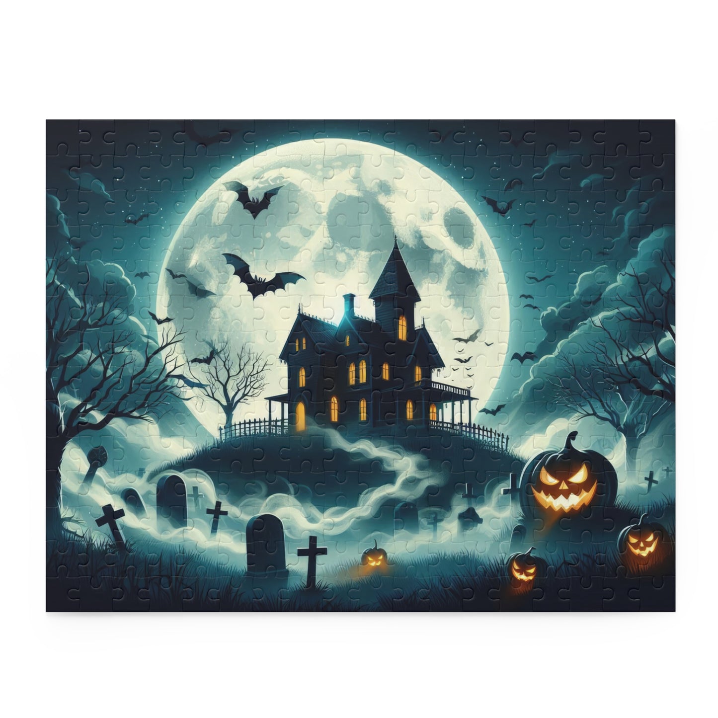 Spooky Haunted House Puzzle (120, 252, 500-Piece)