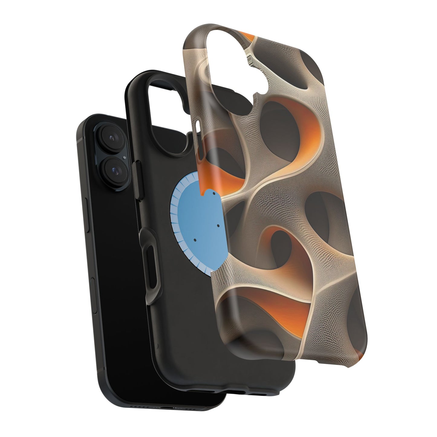 Stylish Magnetic Phone Cases, Abstract Geometric Design