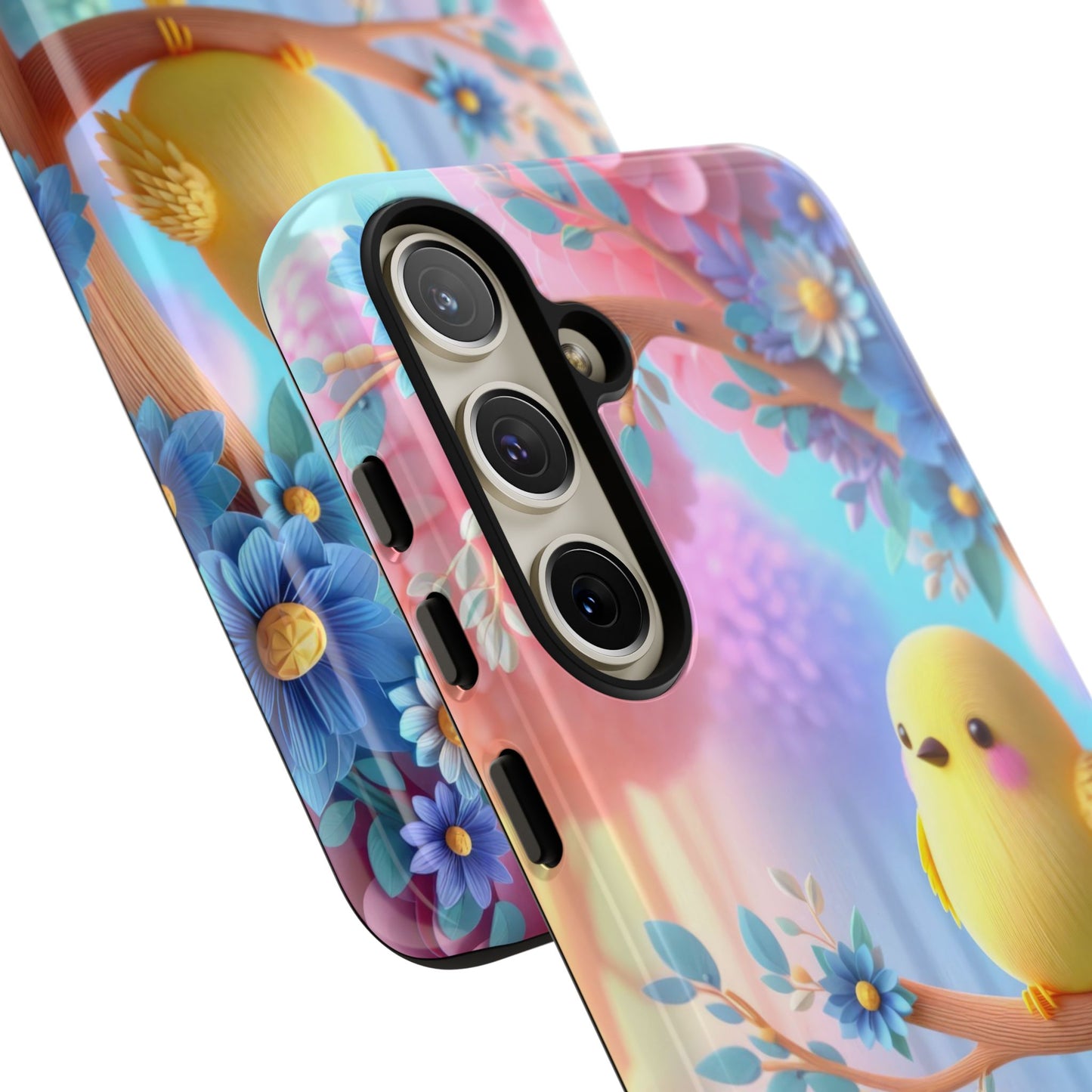 Colorful Bird Samsung Phone Case, Spring Vibe Mobile Shell