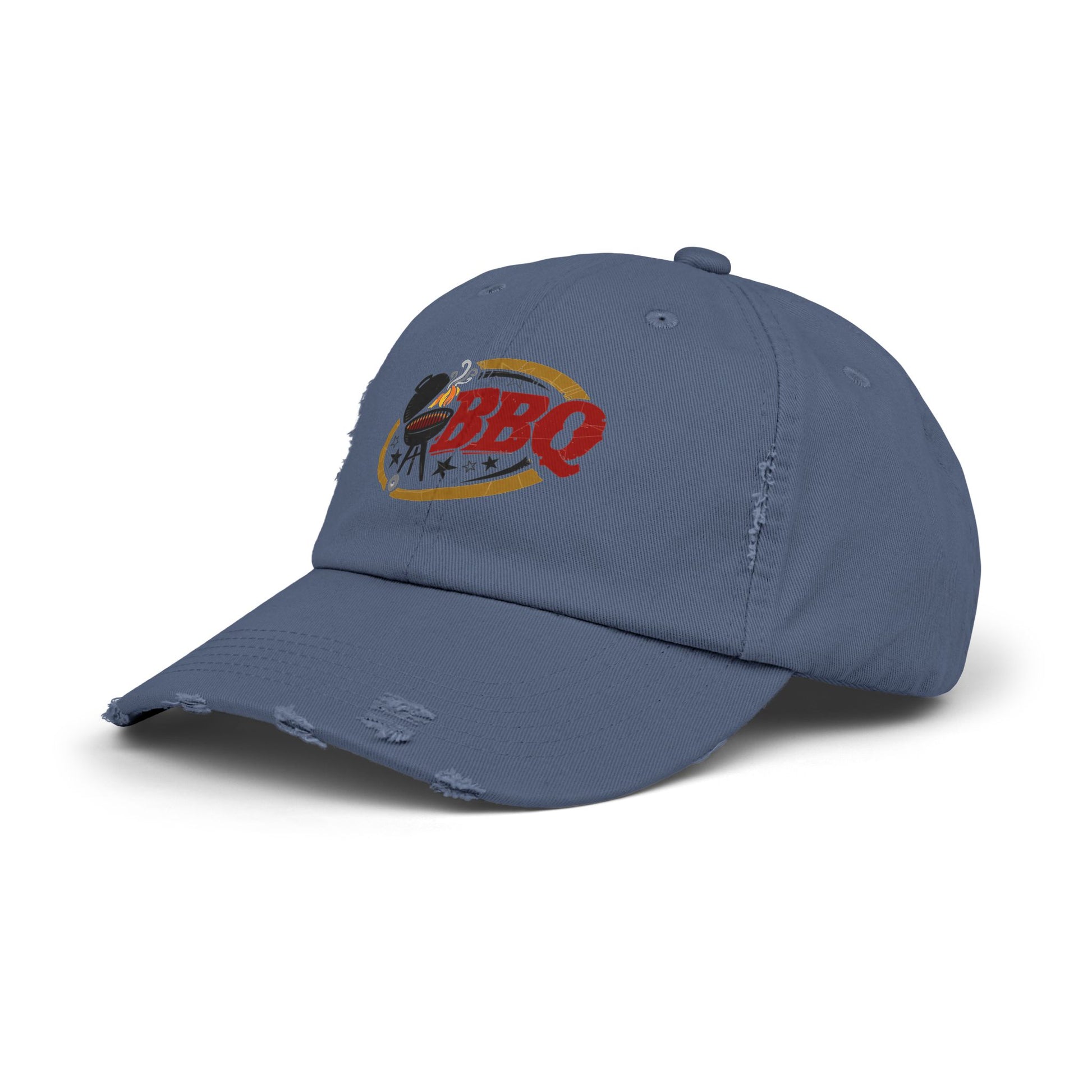 Unisex Distressed BBQ Cap - Perfect for Grill Lovers