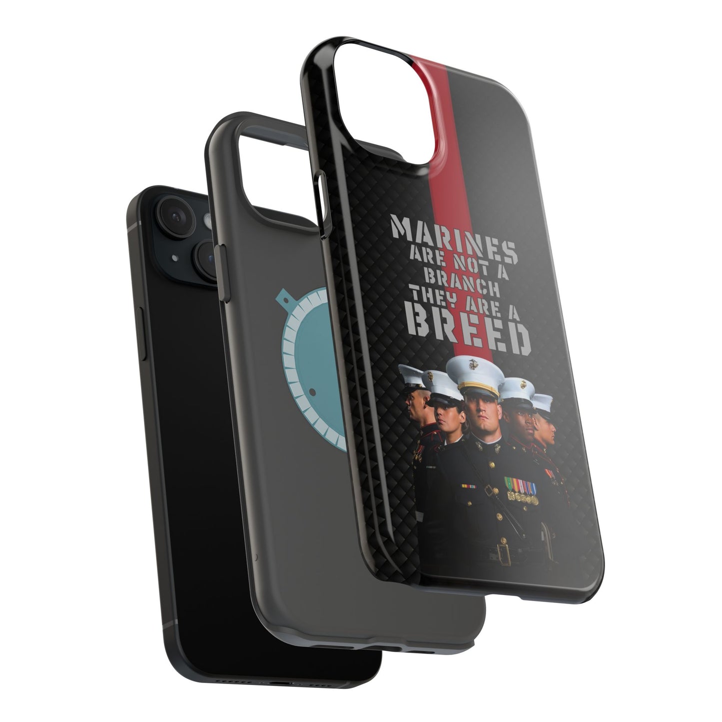 Marines Magnetic Tough Case - "Not a Branch, a Breed" Military iPhone Cover