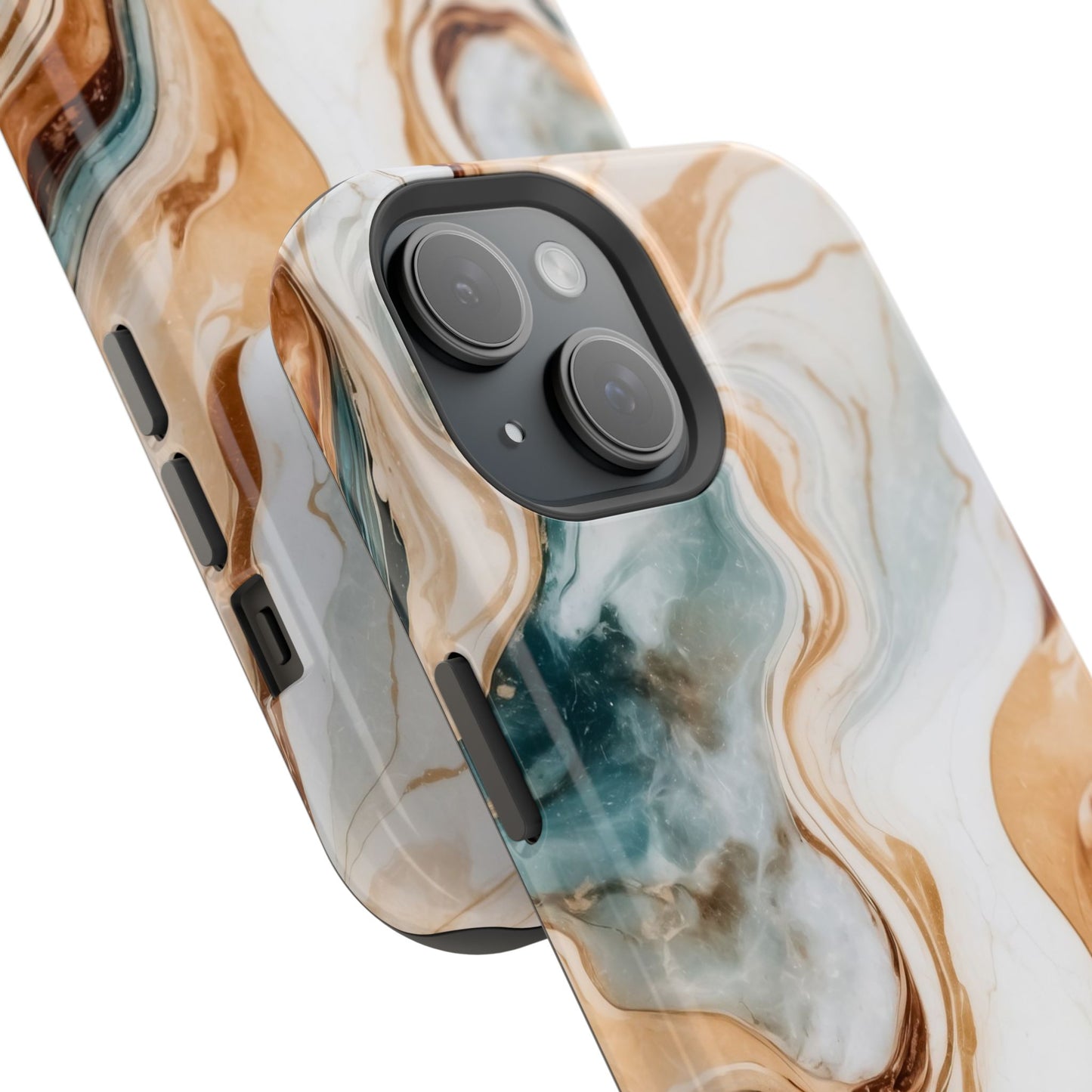 Stylish Magnetic Phone Cases, Abstract Marble Design for Everyday Use