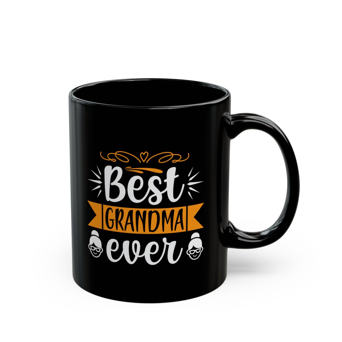 Best Grandma Ever Black Mug - Perfect Gift for Grandmothers