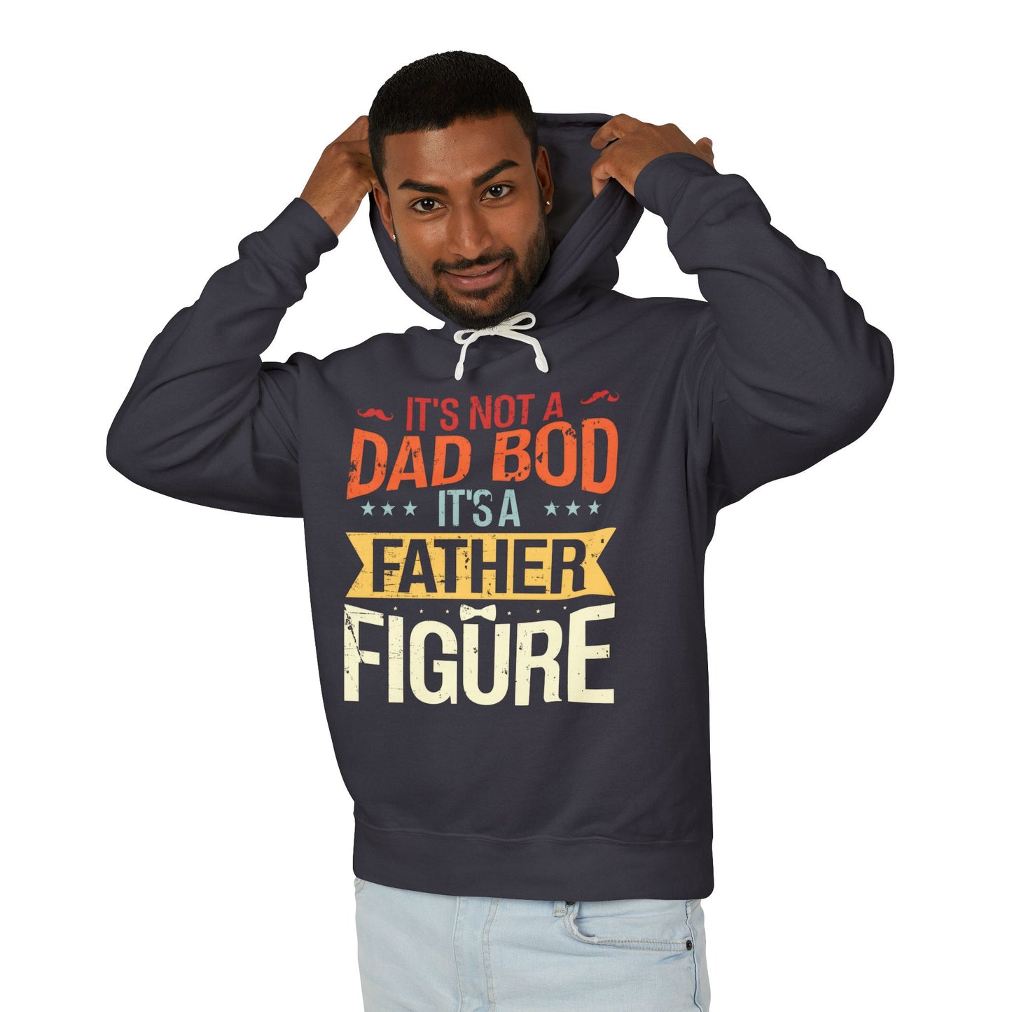 Father Figure Hoodie, Lightweight Sweatshirt for Dad