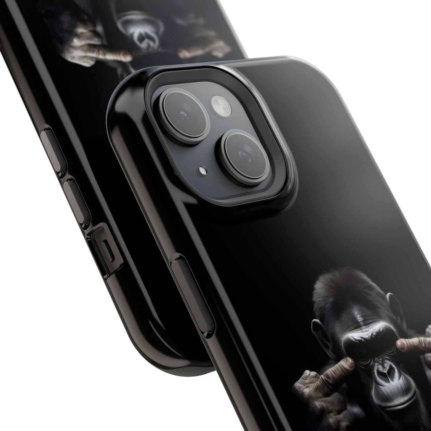 Edgy Gorilla Magnetic iPhone Case, Unique Cell Phone Cover