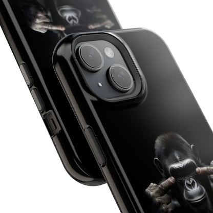 Edgy Gorilla Magnetic iPhone Case, Unique Cell Phone Cover