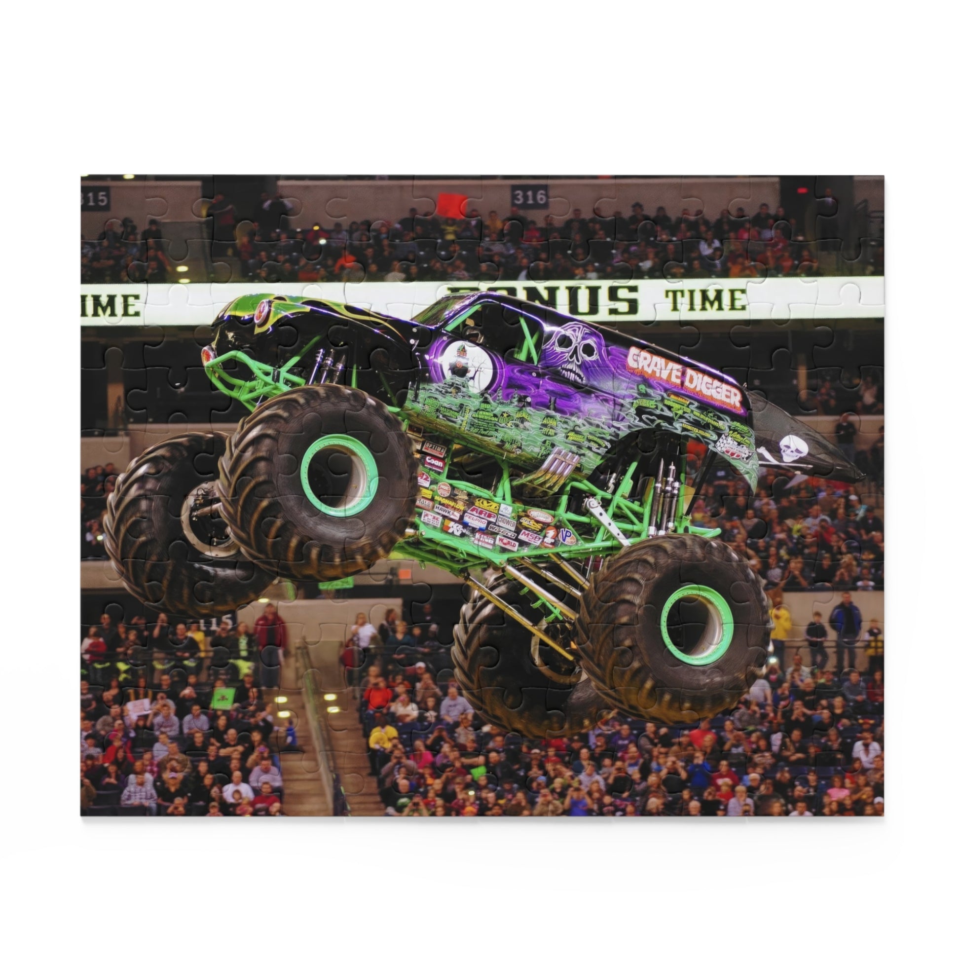 Grave Digger Monster Truck Puzzle - 120, 252, or 500-Piece Fun for Kids & Adults
