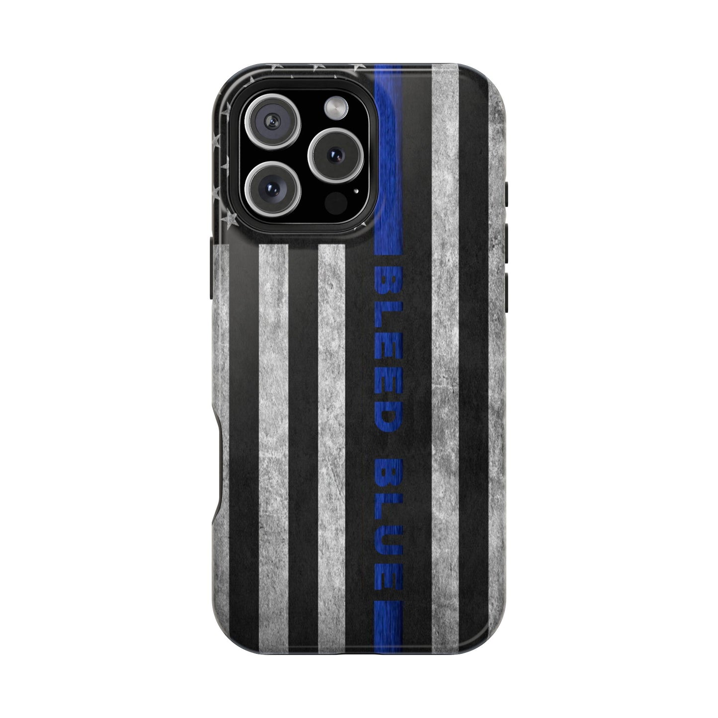 Police Magnetic Phone Cases, Bleed Blue