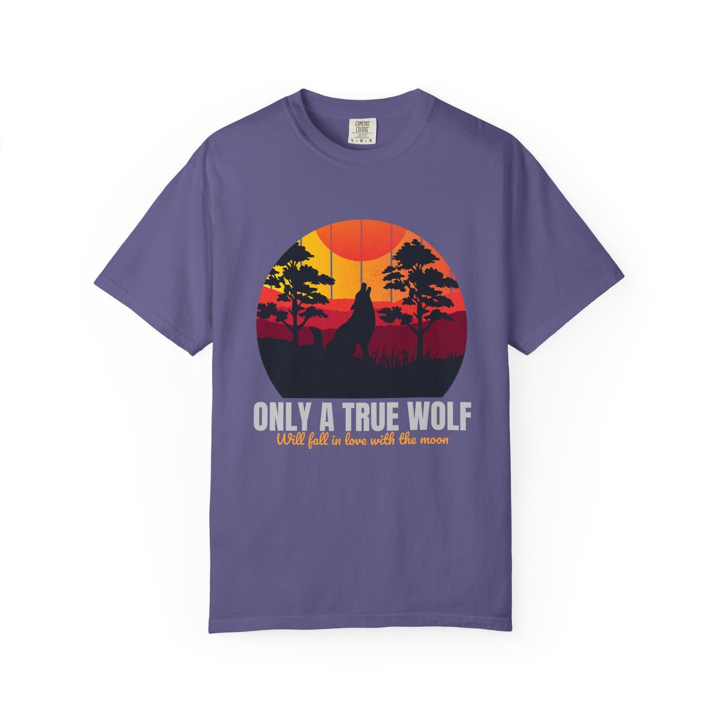 Only A True Wolf Will Fall In Love With The Moon T-shirt