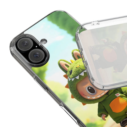The Monsters Clear Case for iPhone Models – Playful Dinosaur Design
