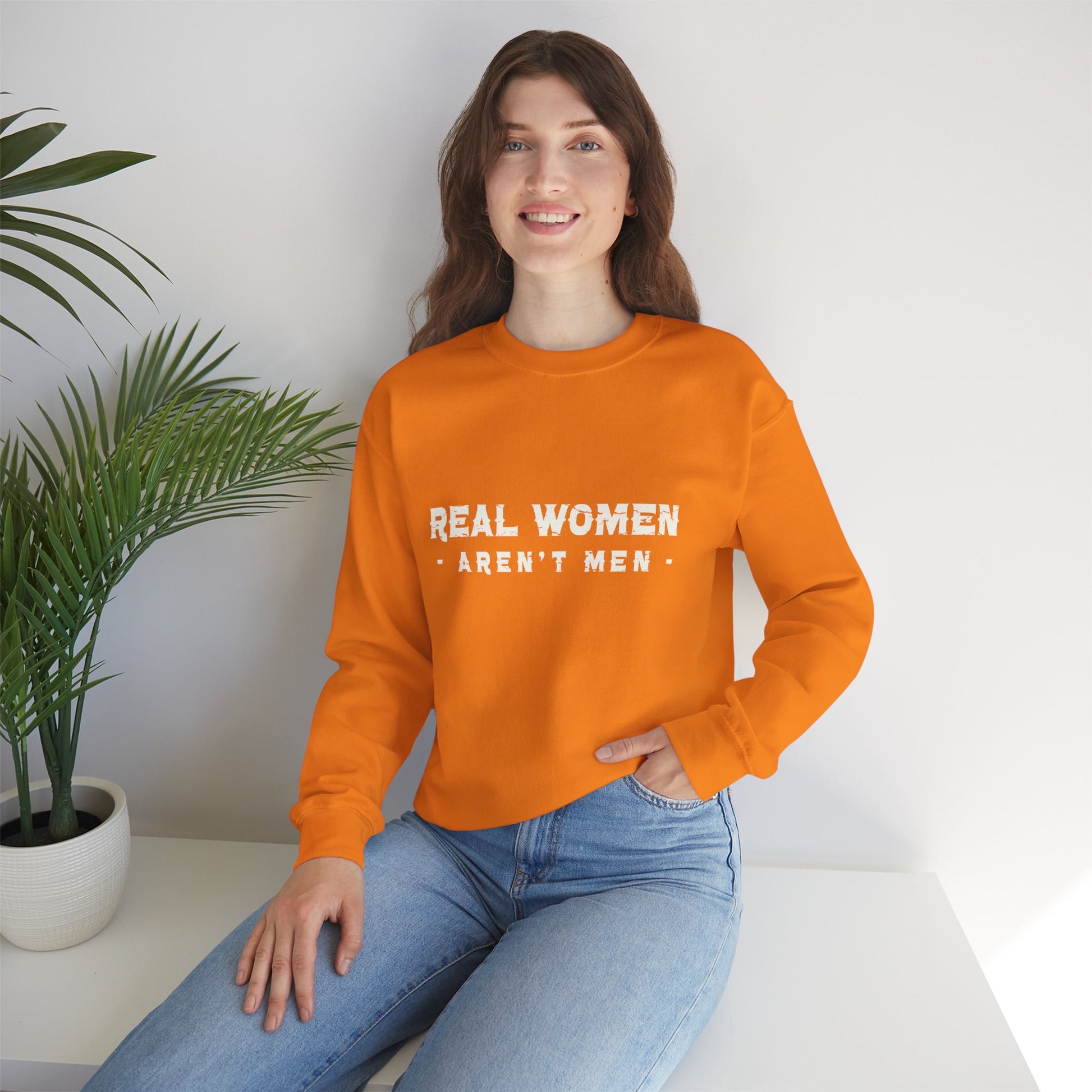 Real Women Unisex Heavy Blend™ Crewneck Sweatshirt 50% cotton and 50% polyester