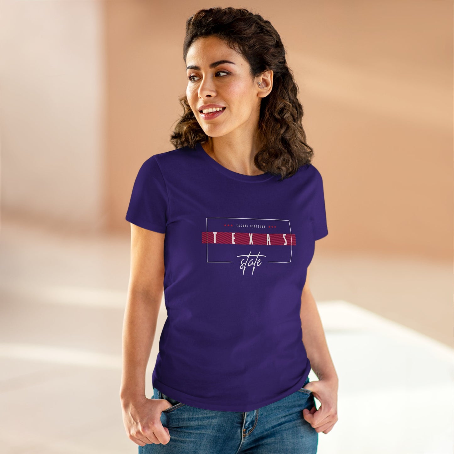 Texas States Graphic Tee for Women - Casual Cotton T-Shirt