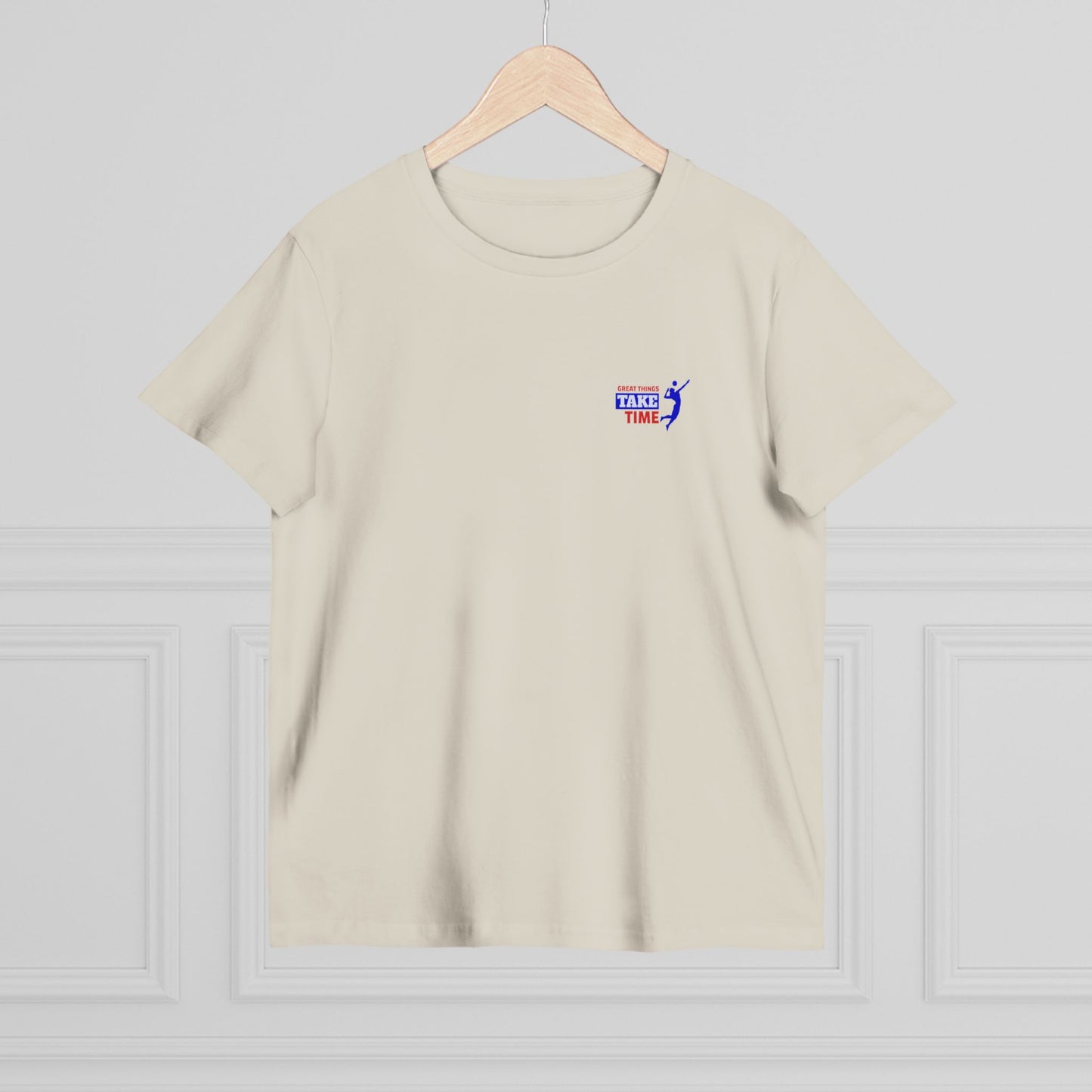 Great Things Take Time Women’s Maple Tee