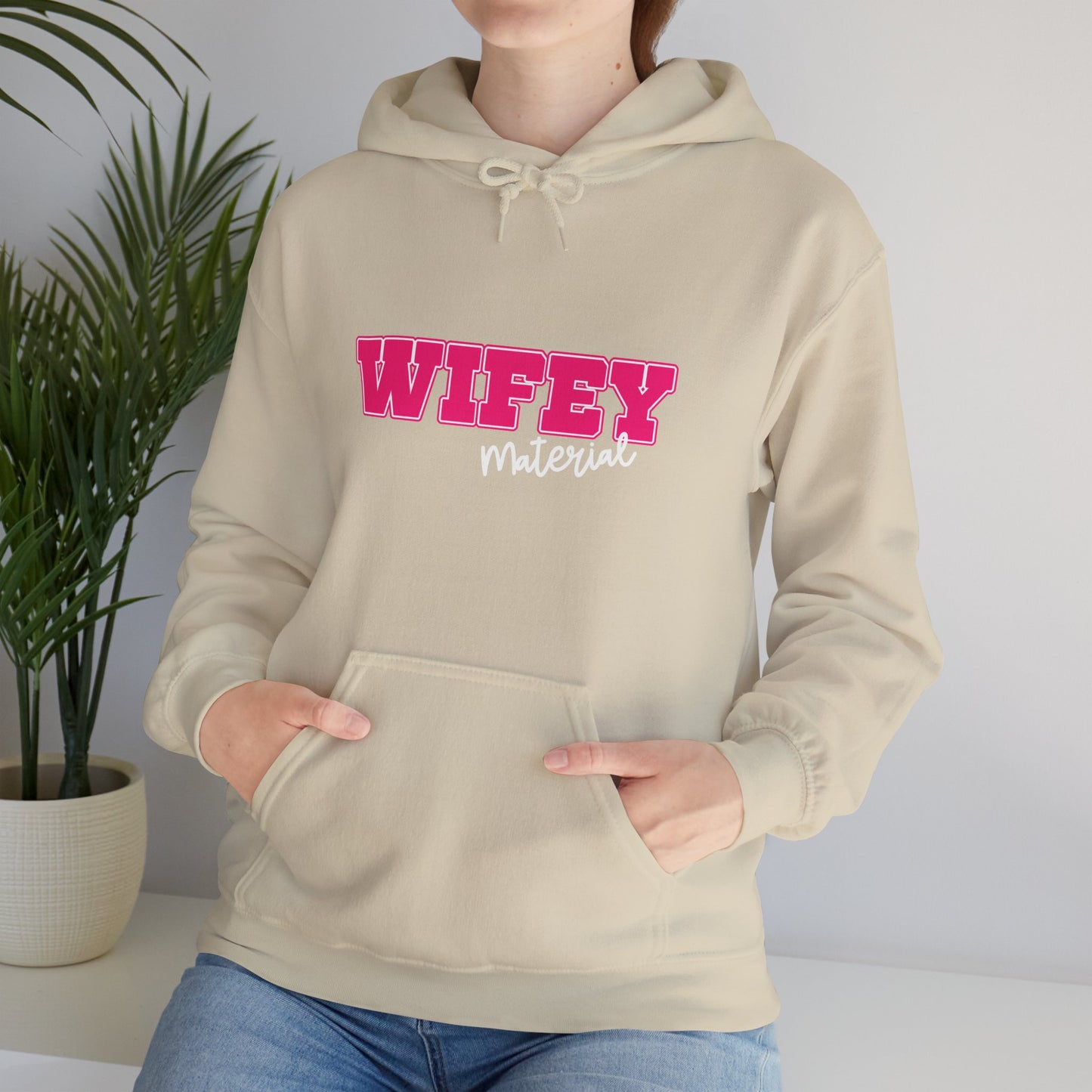 Wifey Material Hooded Sweatshirt