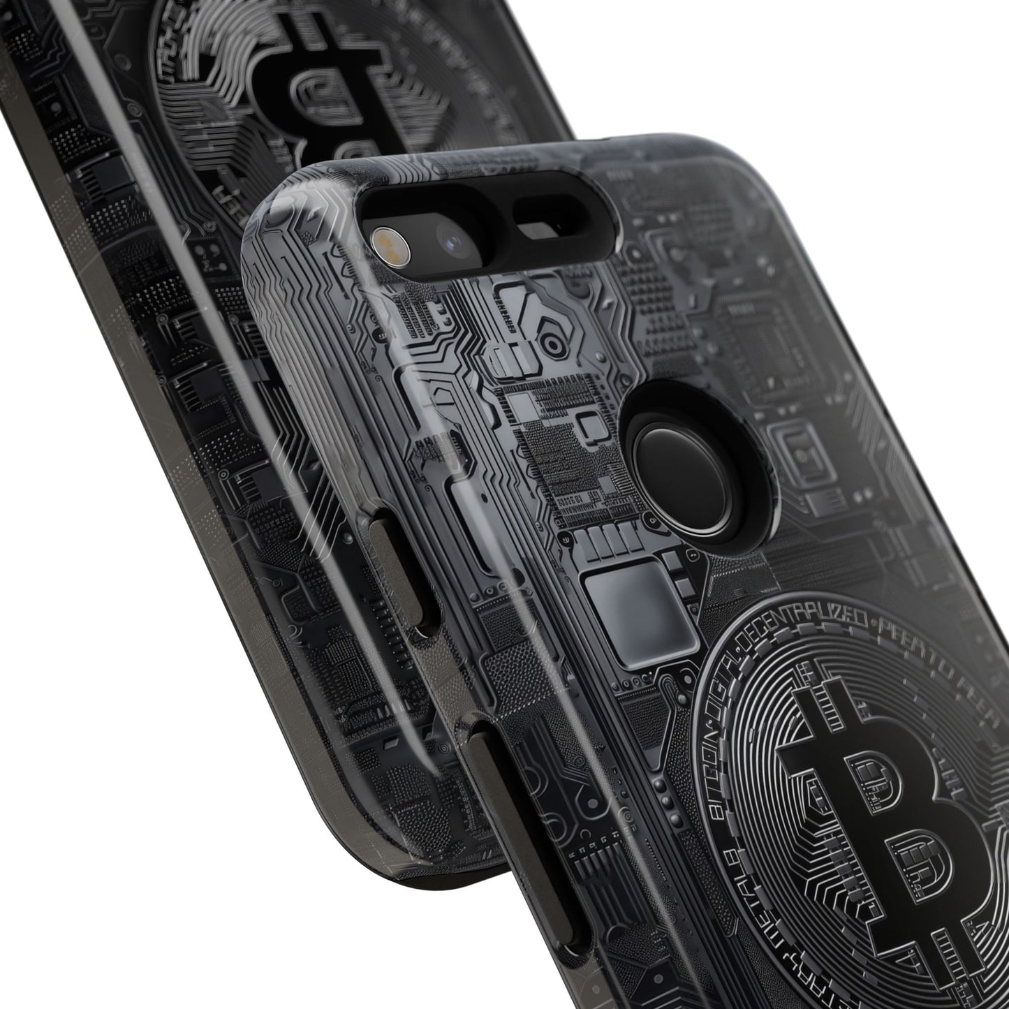 Bitcoin Google Pixel Tough Phone Case, Cryptocurrency Protection Cover