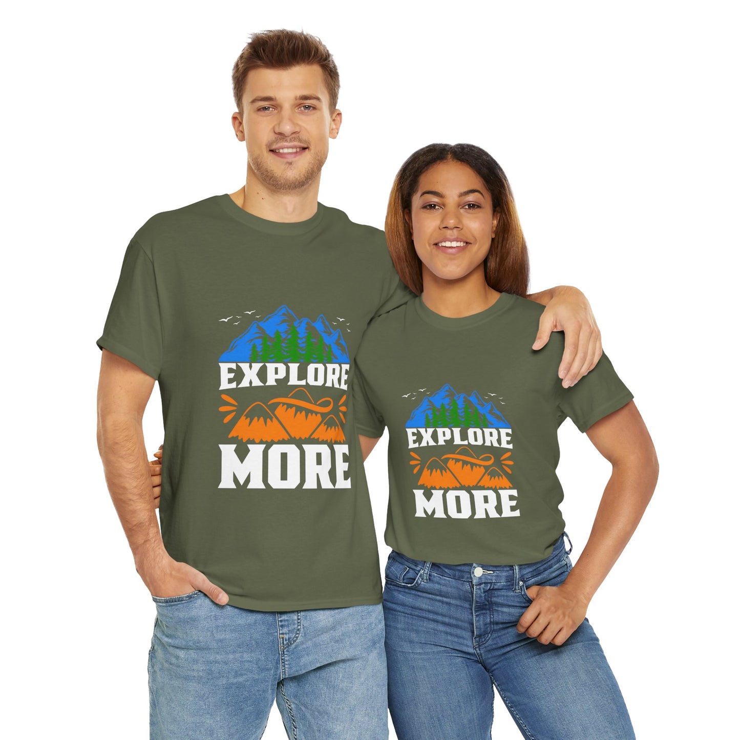 Explore More Adventure Tee - Unisex Heavy Cotton T-Shirt