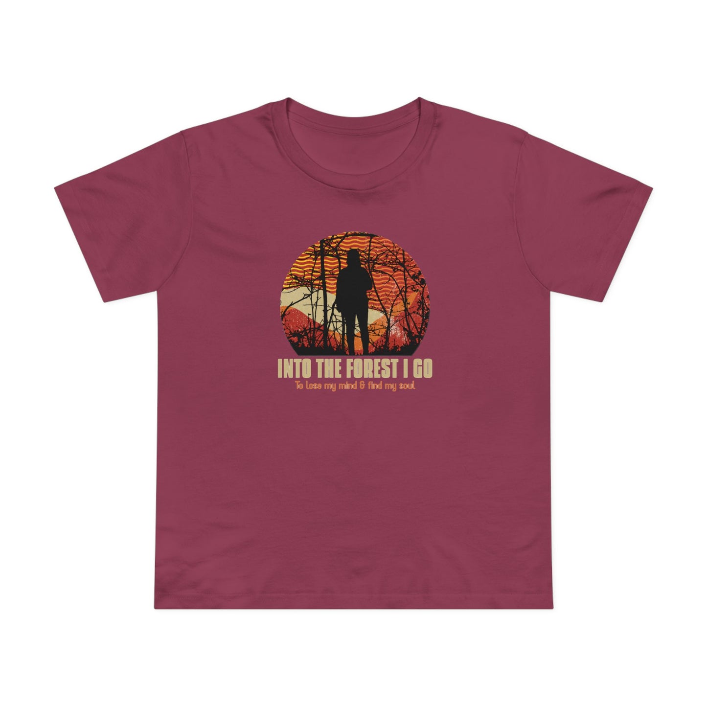 Into The Forest I Go Women’s Maple Tee