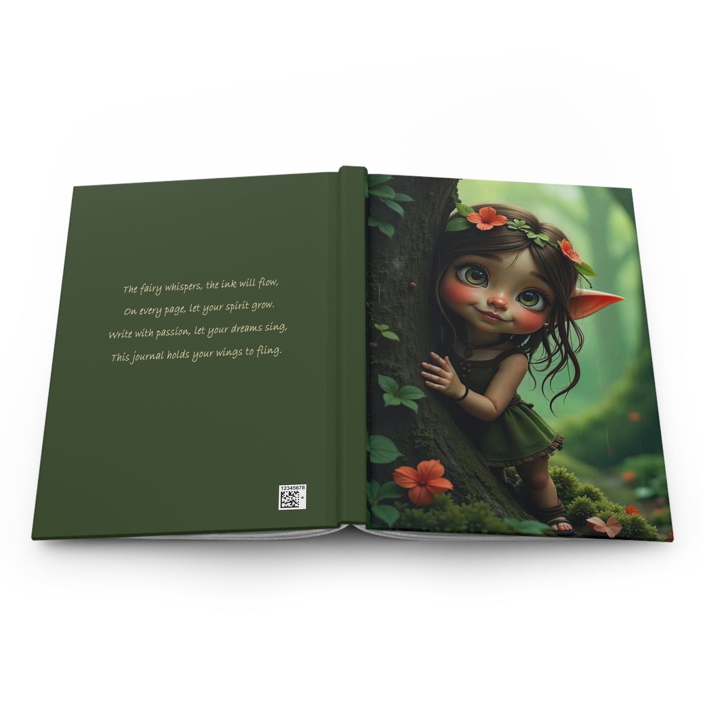 Whimsical Fairy Hardcover Journal | Nature Lover's Notebook