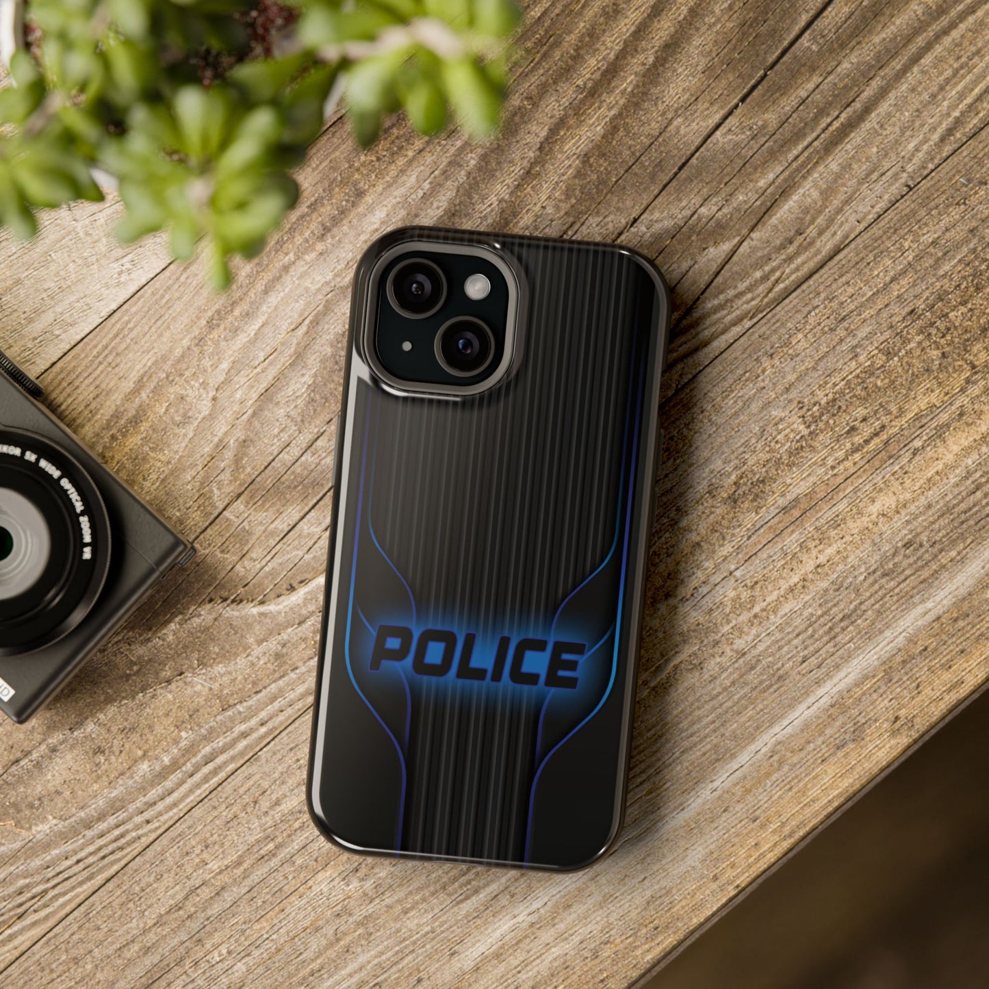 Police Magnetic Phone Cases, Blue Light