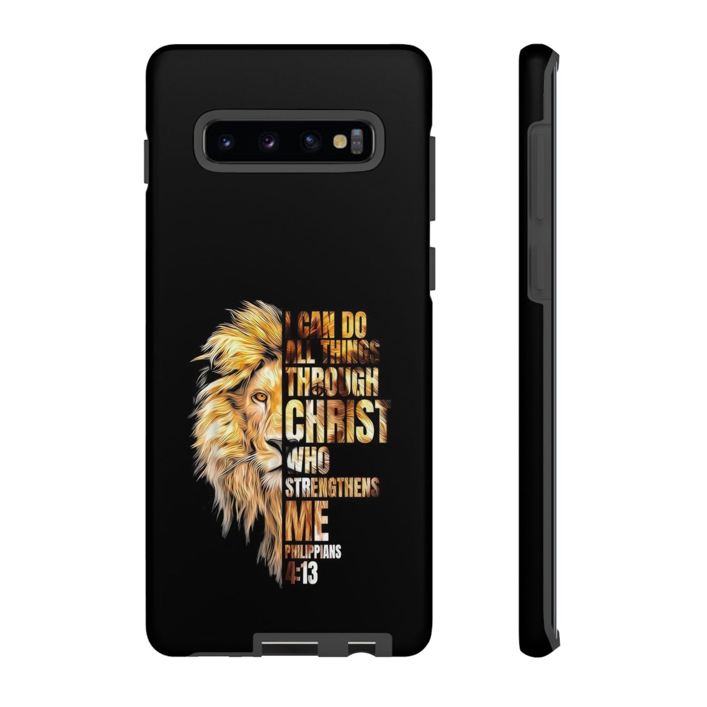 Inspirational Lion  Samsung Phone Case, Strength & Faith, Christian Accessories