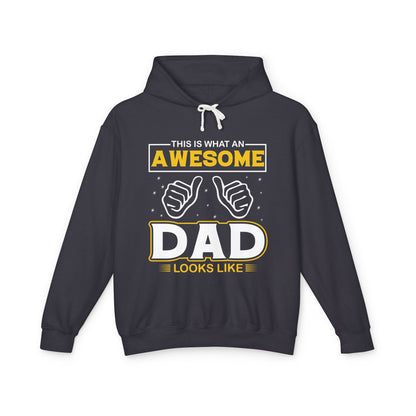 Awesome Dad Lightweight Hoodie, Father's Day Wear