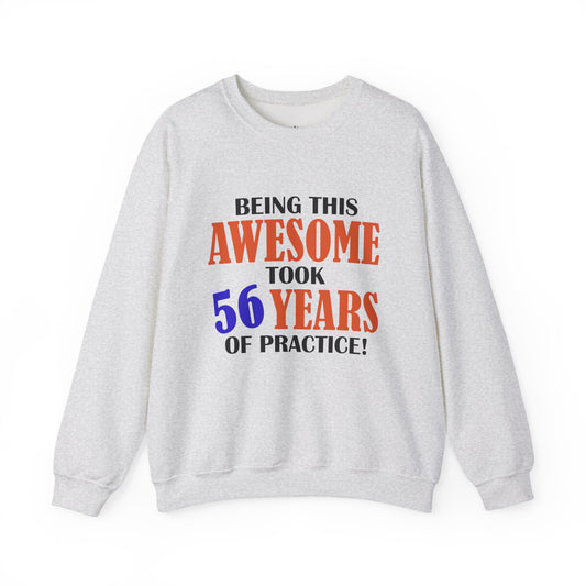Custom Birthday Gift Crewneck Sweatshirt - "Being This Awesome"