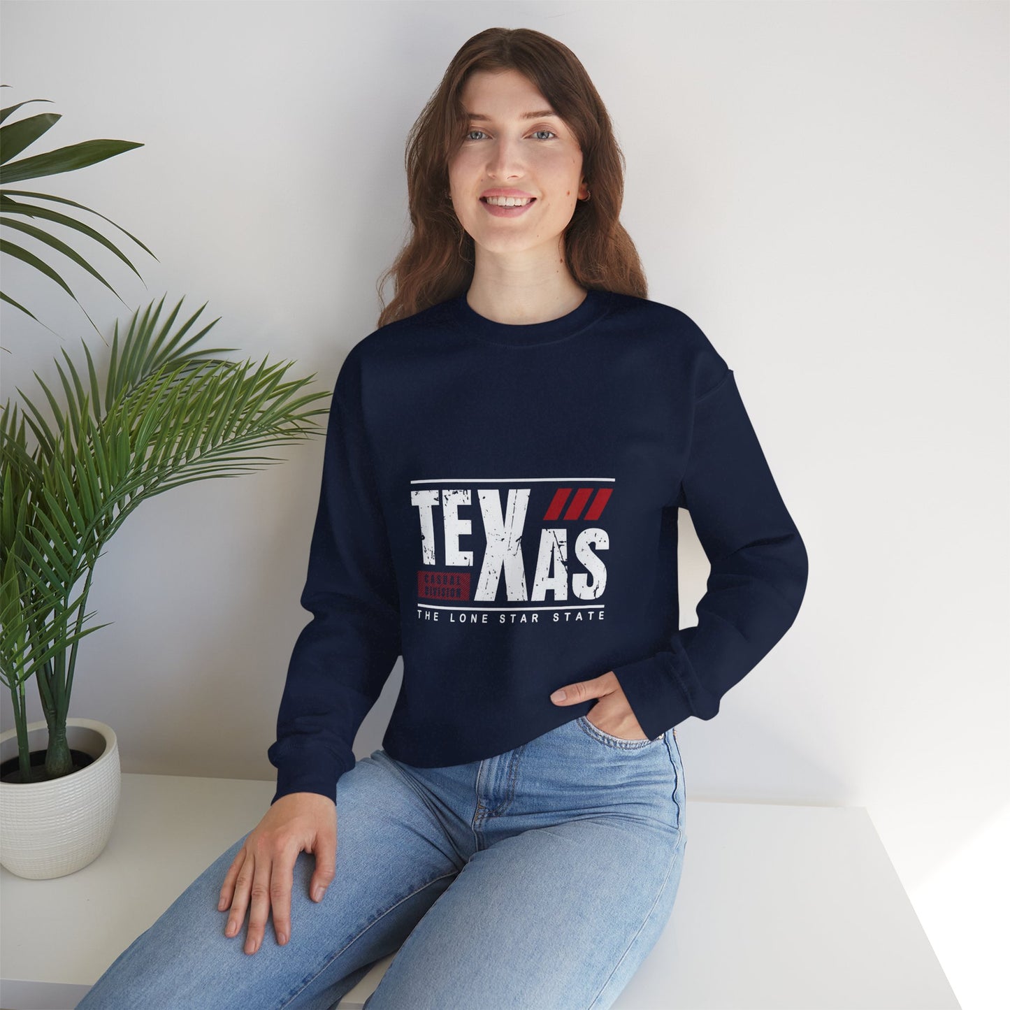 Texas Pride Unisex Heavy Blend™ Crewneck Sweatshirt - The Lone Star State