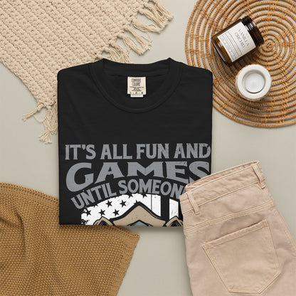 Unisex Garment-Dyed T-Shirt - Humorous Firefighter Design