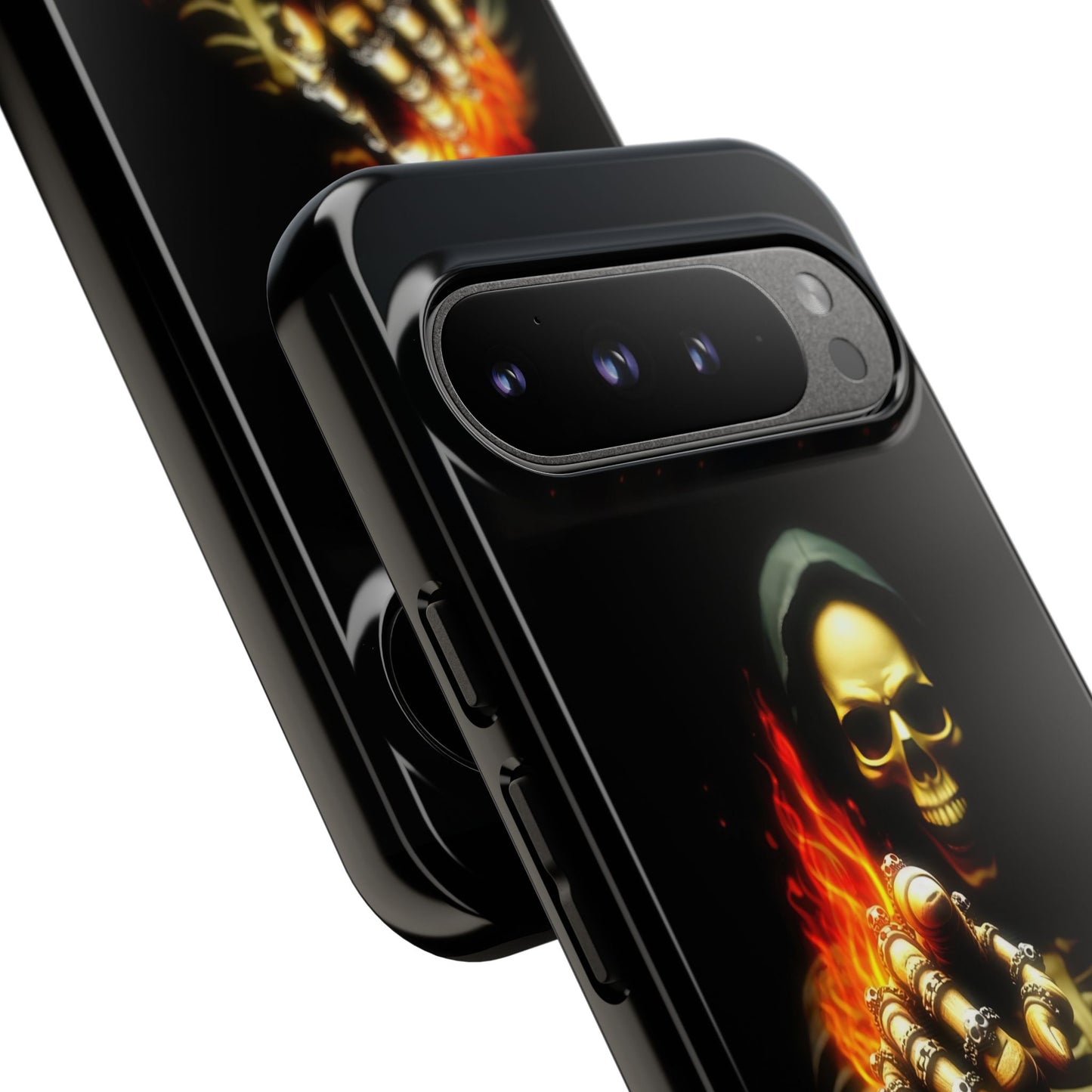 Skull Design Google Pixel Phone Case, Don't Touch My Phone Mobile Cover