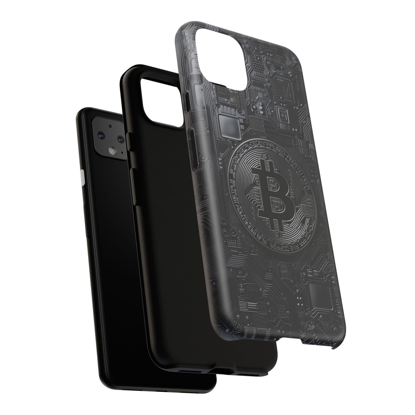Bitcoin Google Pixel Tough Phone Case, Cryptocurrency Protection Cover