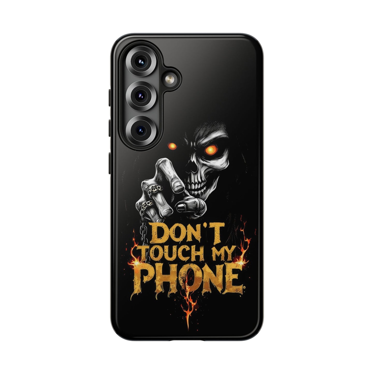 Skull Samsung Tough Cases, Don't Touch My Phone Cover,