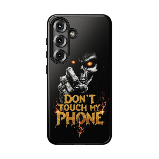 Skull Samsung Tough Cases, Don't Touch My Phone Cover,