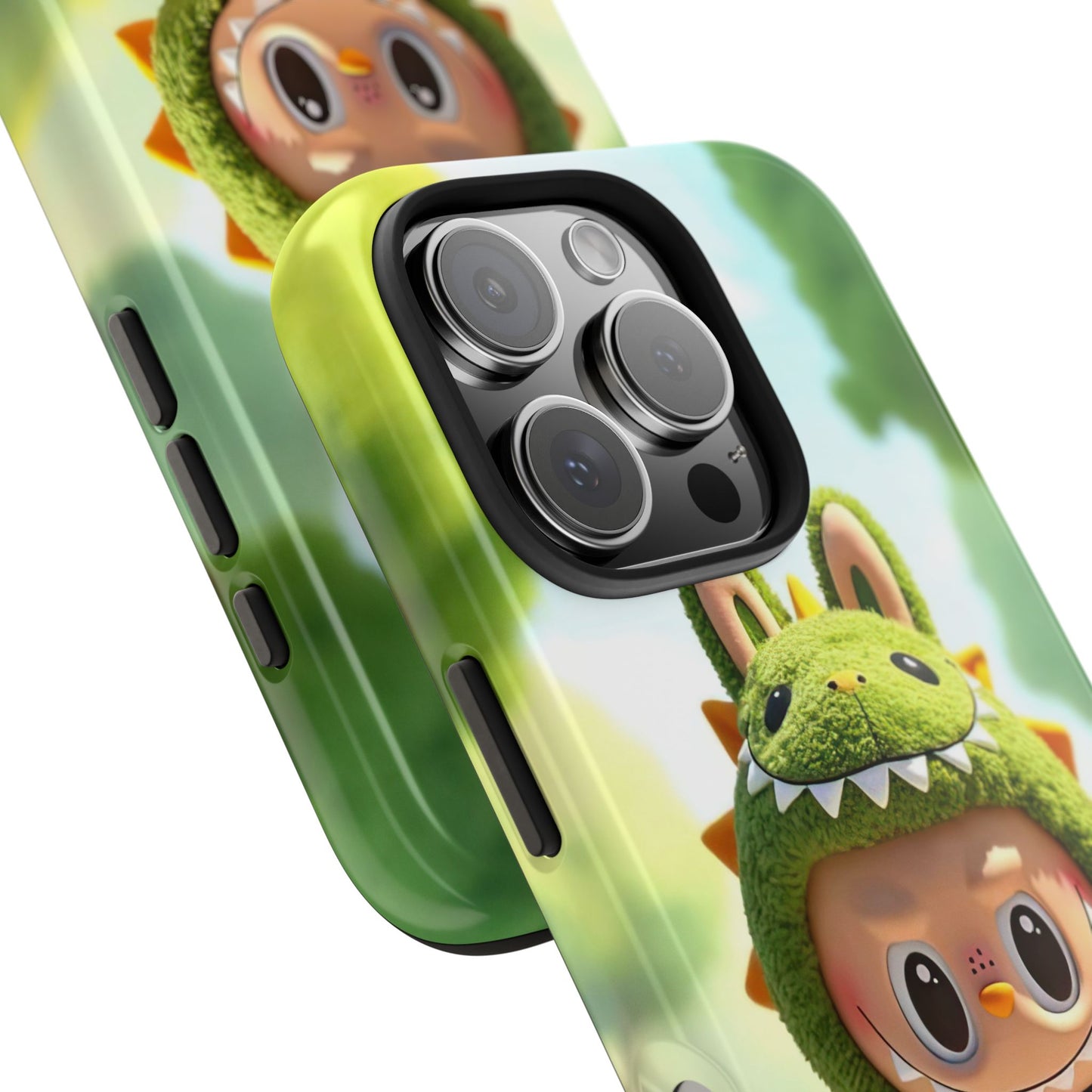 The Monsters Tough Case for iPhone Models – Playful Dinosaur Design, Dual Layer Protective Cover, Fun Mobile Accessory