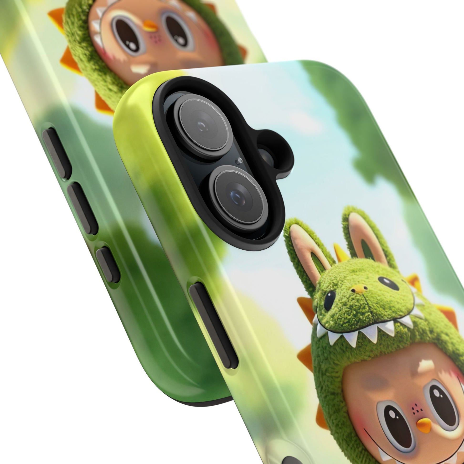 The Monsters Tough Case for iPhone Models – Playful Dinosaur Design, Dual Layer Protective Cover, Fun Mobile Accessory