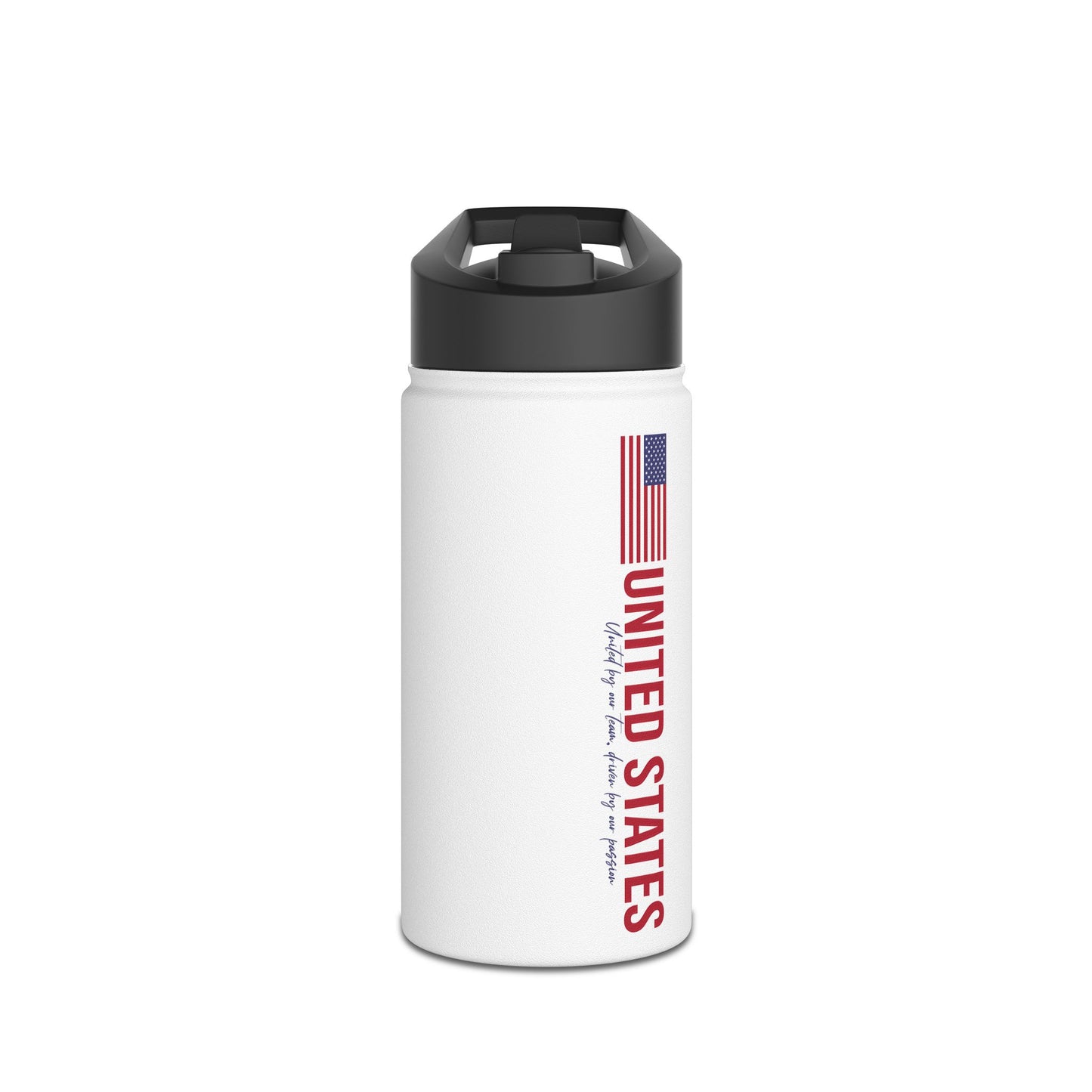 One Nation, One Dream Stainless Steel Water Bottle, Standard Lid