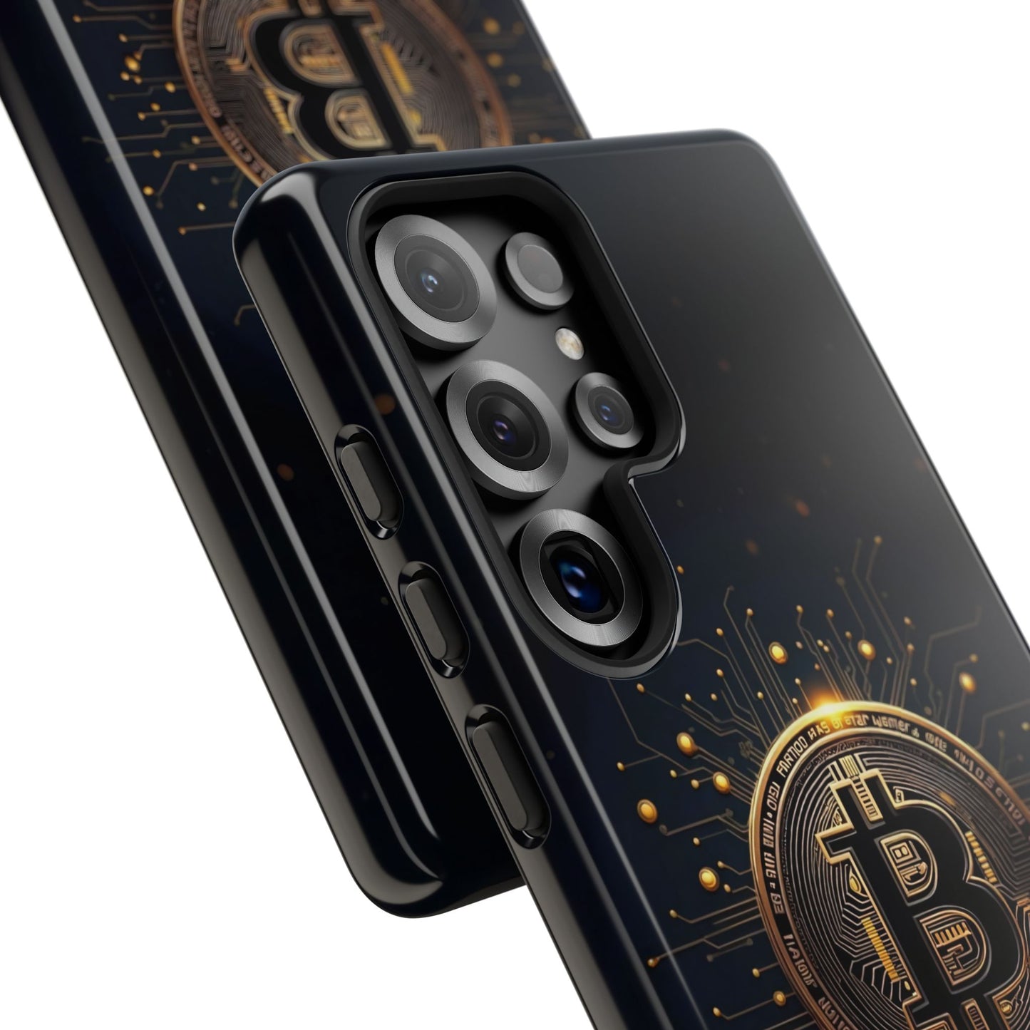 Bitcoin Samsung Tough Case for Smartphones, Crypto Lover Phone Accessory