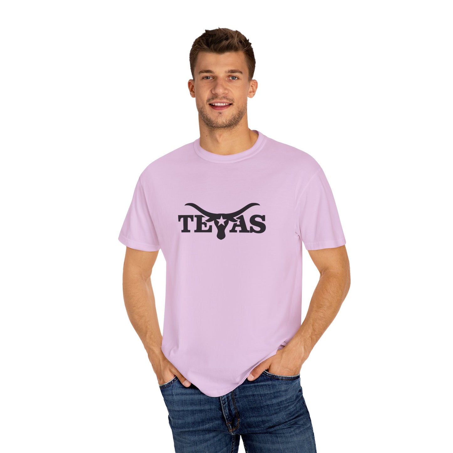 Texas Unisex Garment-Dyed T-Shirt - Cool Western Vibe for Everyday Wear