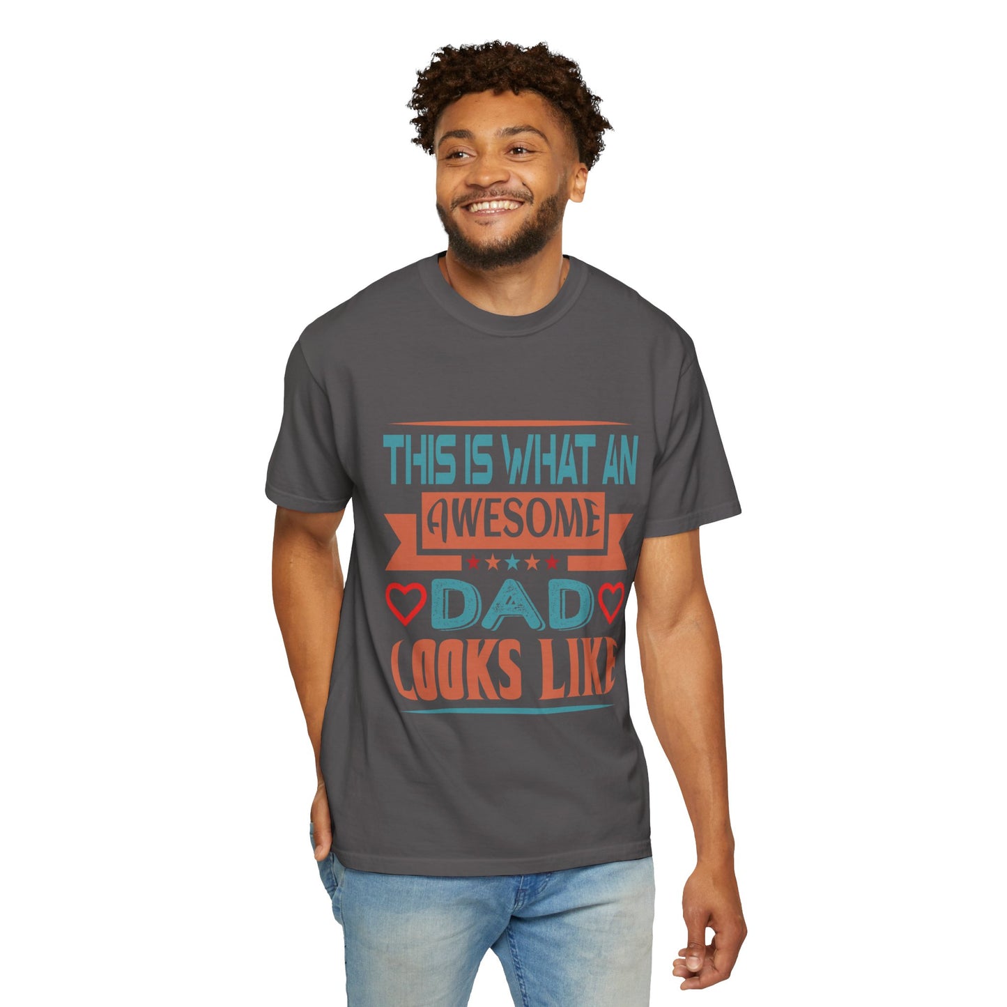Awesome Dad Garment-Dyed T-Shirt - Perfect Father's Day Gift
