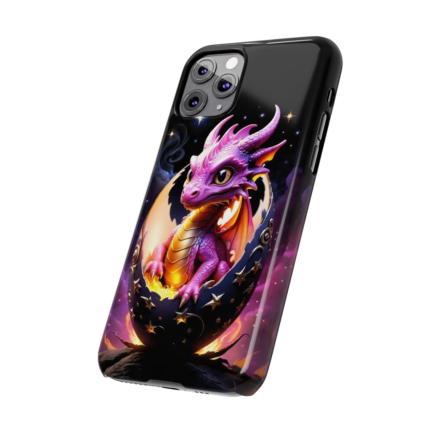 Fantasy Baby Dragon Slim Phone Case, Gift for Dragon Lovers