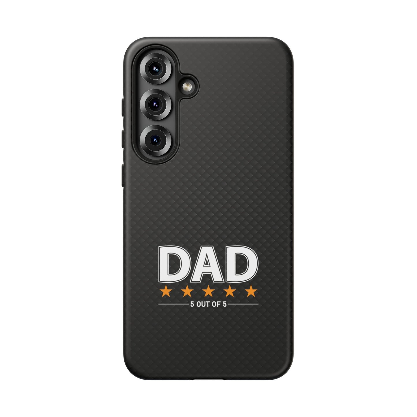 5-Star Dad Samsung Phone Case - Tough Black Cover for Father's Day