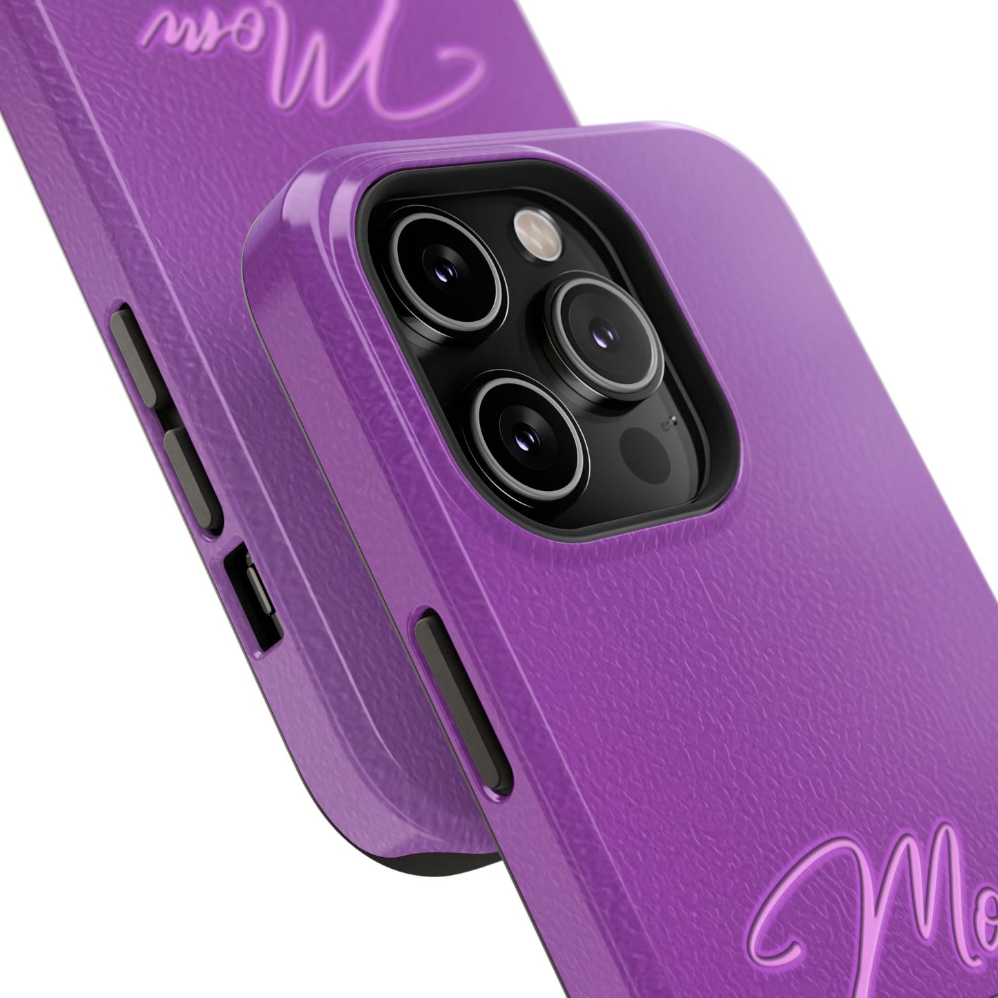 Mom On Duty Impact-Resistant Case, Purple Case for Mothers