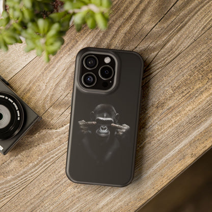 Edgy Gorilla Magnetic iPhone Case, Unique Cell Phone Cover