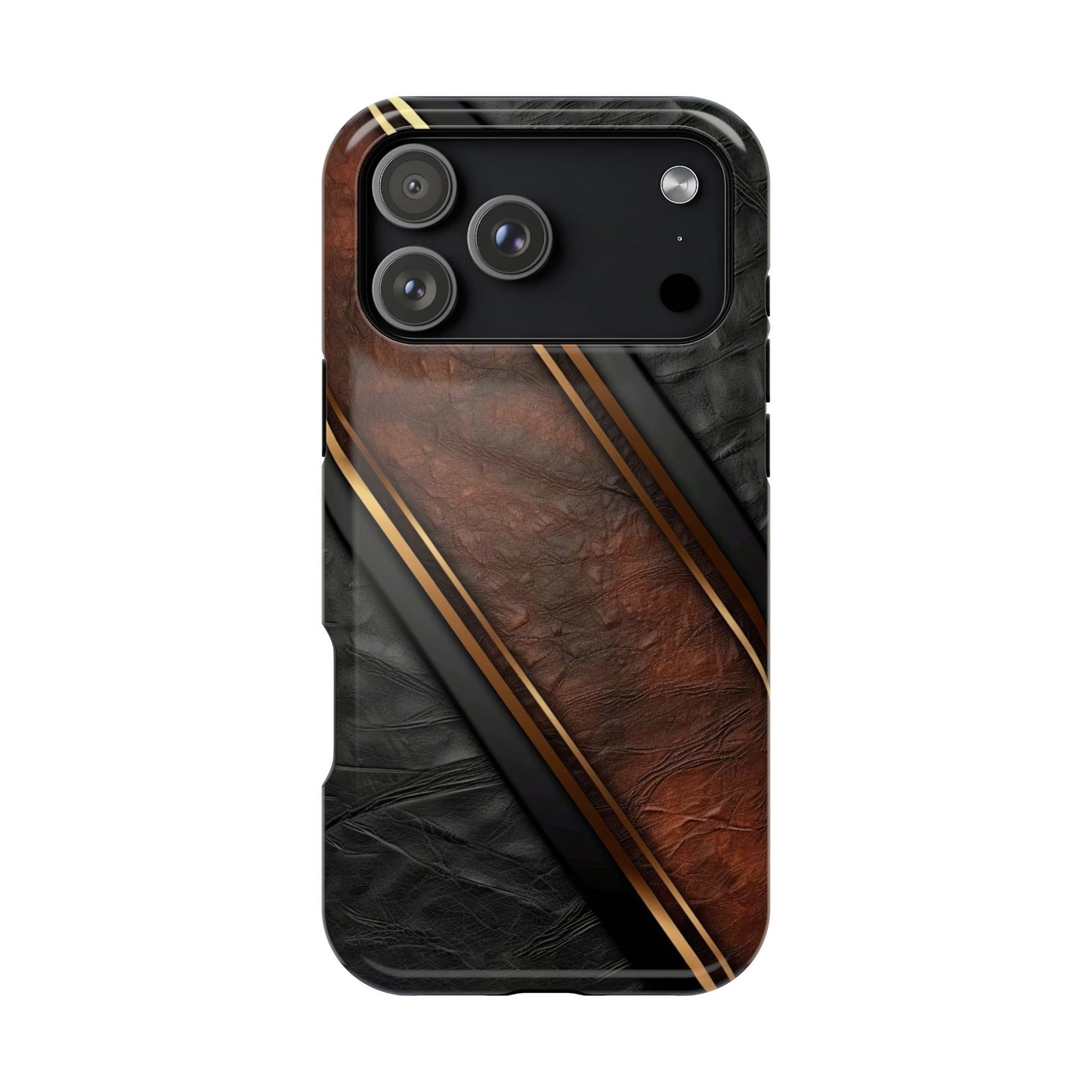 Stylish Leather Texture Magnetic Tough Cases