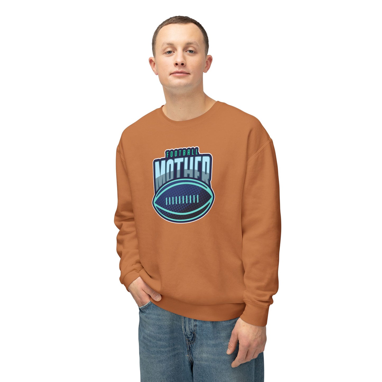 Football Mother Unisex Lightweight Crewneck Sweatshirt