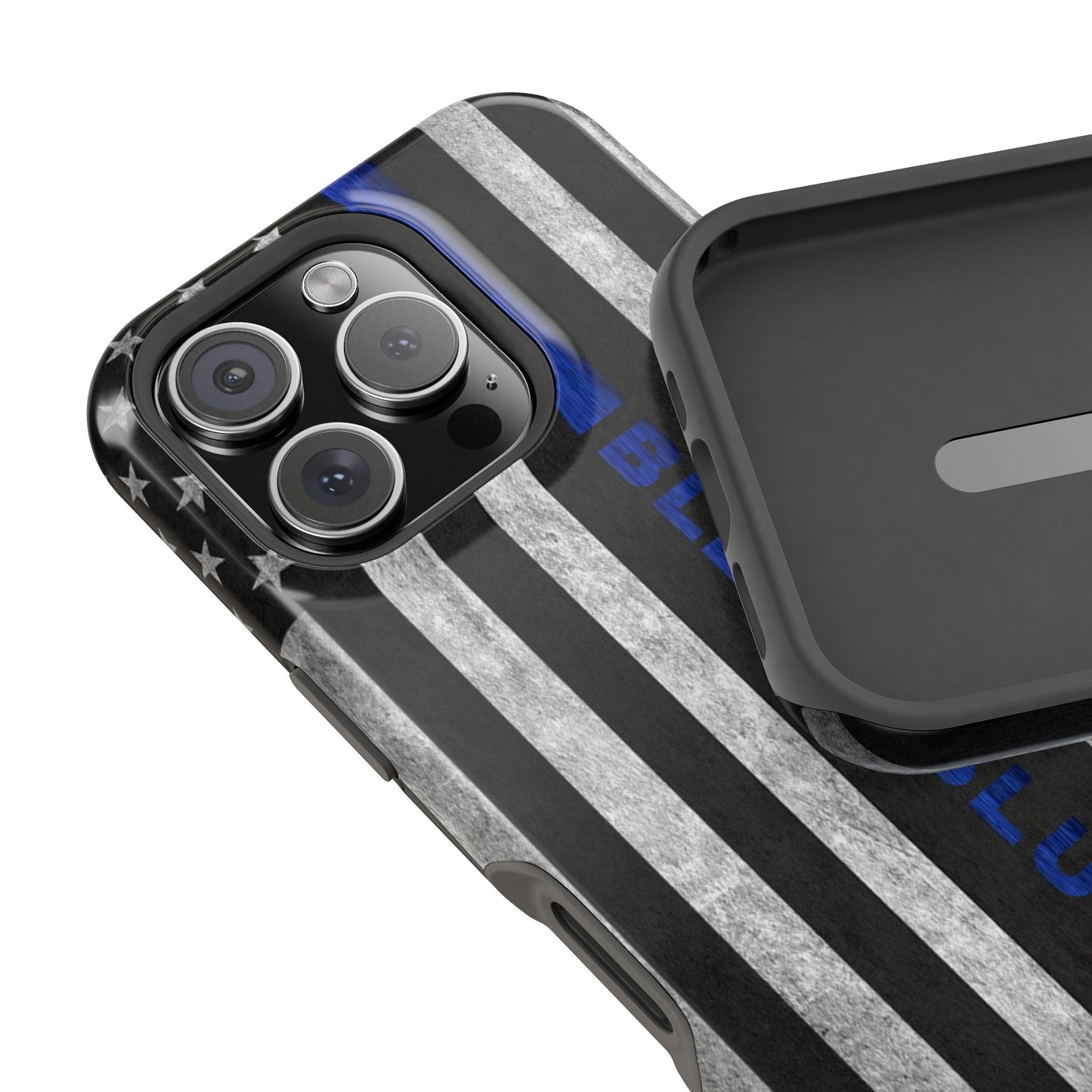 Police Magnetic Phone Cases, Bleed Blue