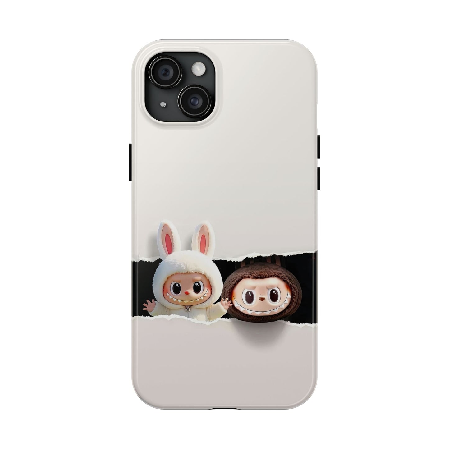 The Monsters Tough Case for iPhone Models and Variations – Dual Layer Protective Cover, Playful Design, Cute Mobile Accessory