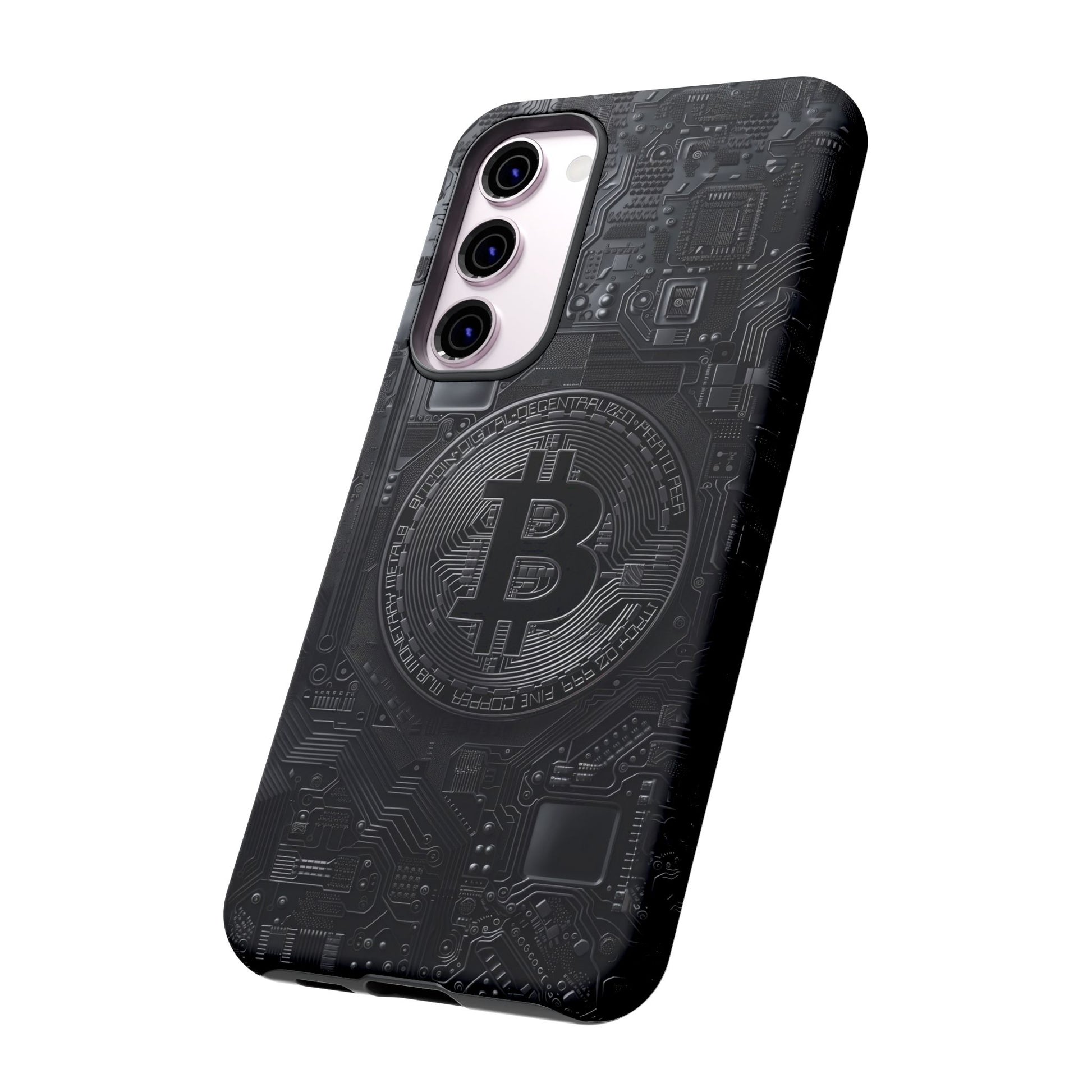 Bitcoin Samsung Tough Phone Case, Cryptocurrency Protection Cover