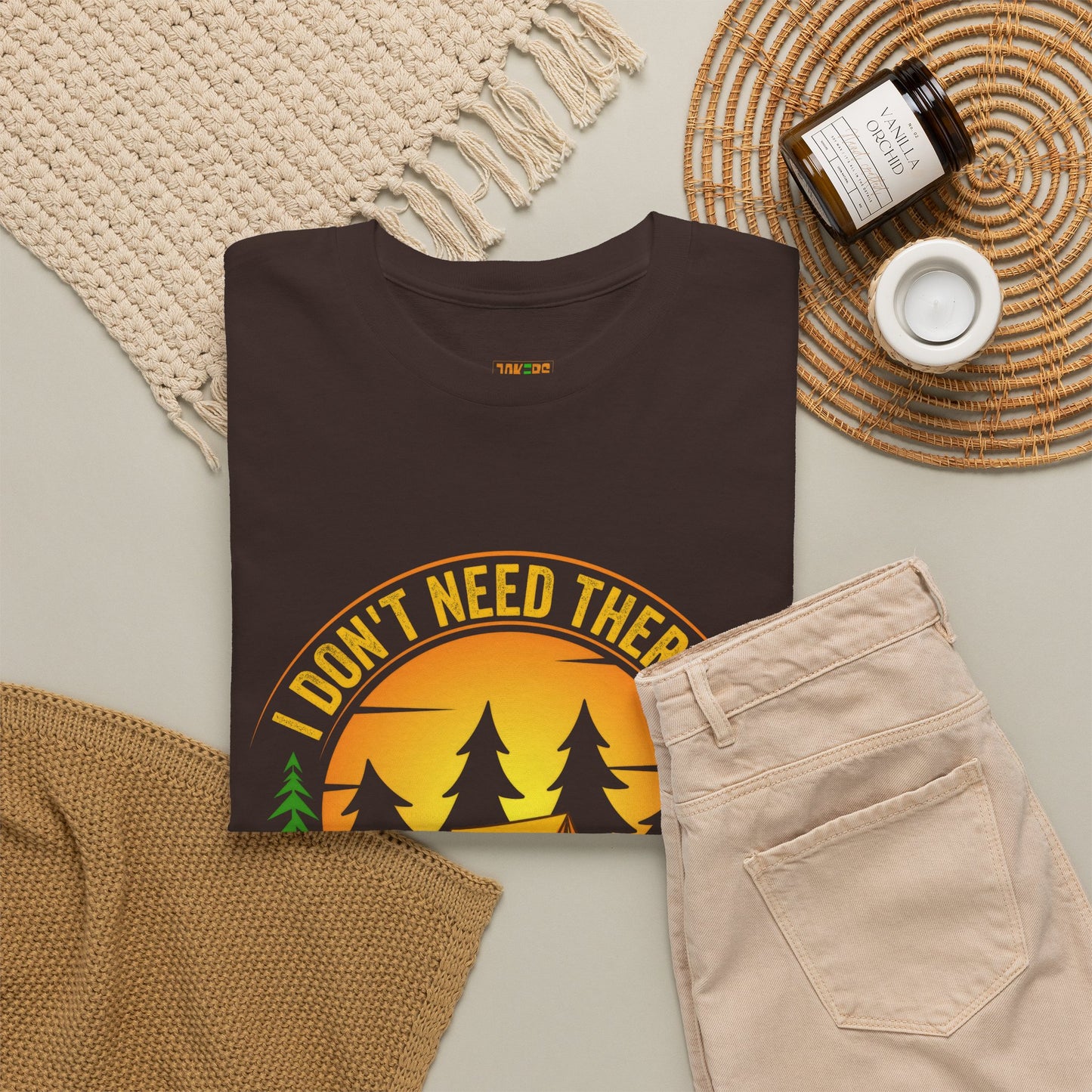 Camping Therapy Unisex Heavy Cotton Tee - Perfect for Outdoor Enthusiasts